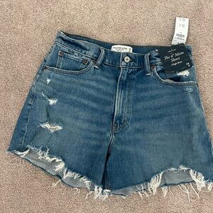 Abercrombie jean shorts 4 inch
